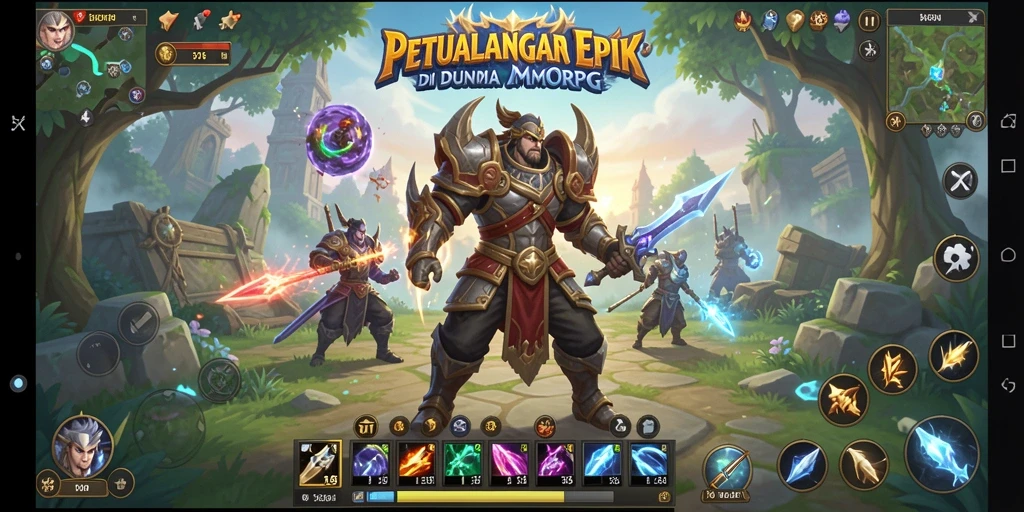 Tampilan menakjubkan dari gameplay 5ZK dalam dunia MMORPG.
