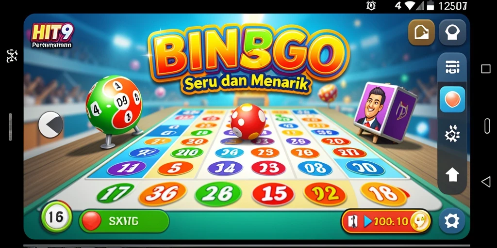 Tampilan gameplay HIT9 yang seru dan interaktif dalam permainan Bingo.