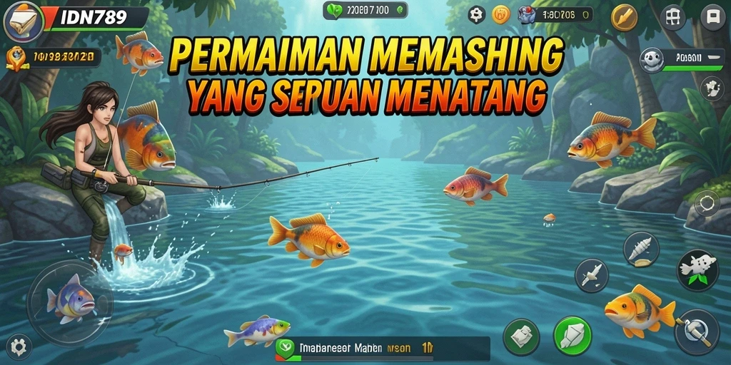 Gameplay menarik IDN789 dengan aksi memancing yang seru.