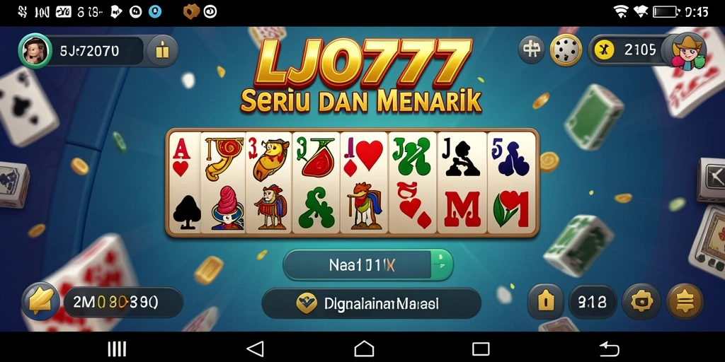 Tampilan gameplay seru dalam permainan Domino LJO777.