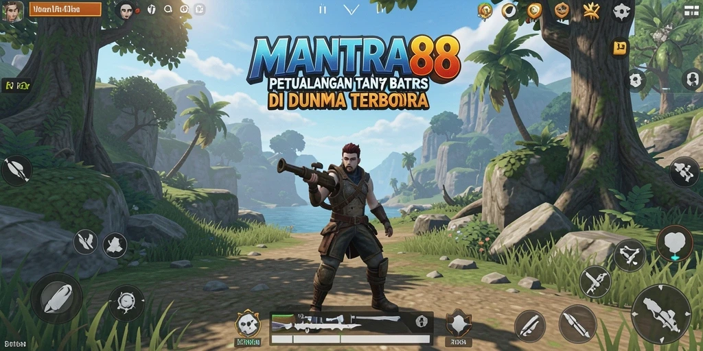 Tampilan gameplay yang mendalam di dunia terbuka MANTRA88.
