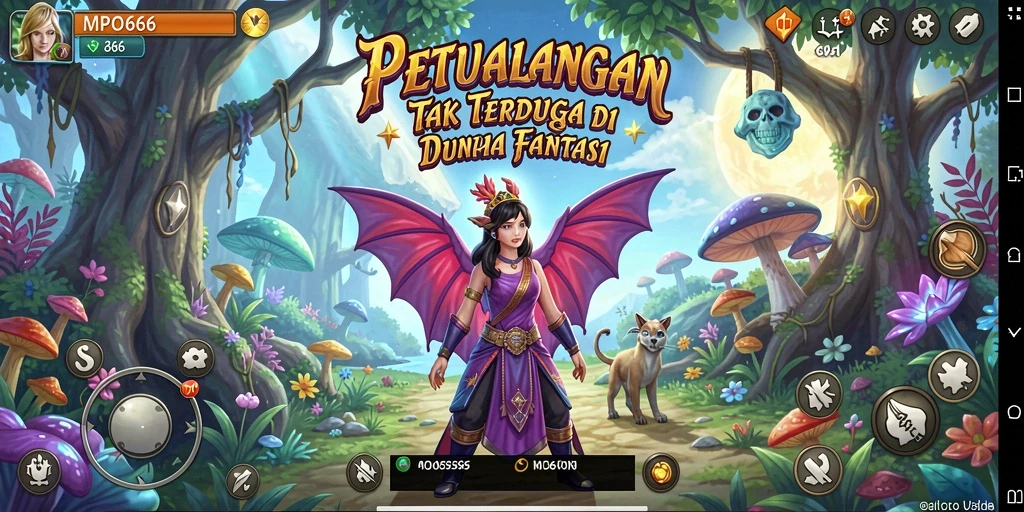 Menampilkan gameplay seru dalam petualangan fantastis MPO666.