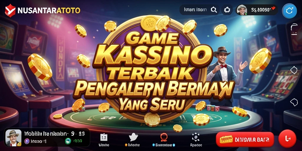 Tampilan menarik dari gameplay kasino NUSANTARATOTO dengan grafis menawan.