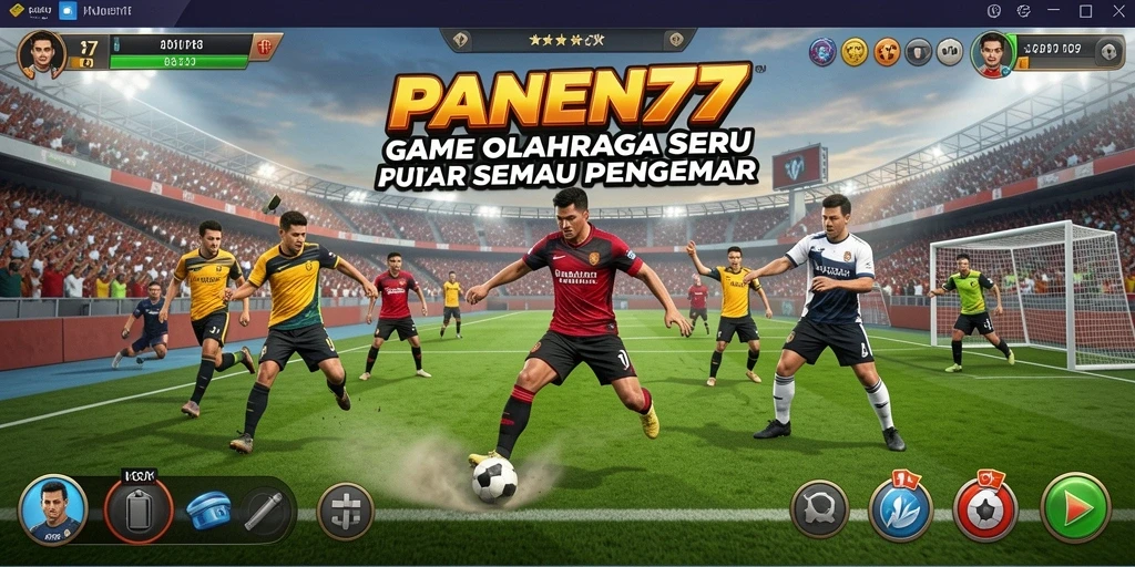 Tampilan seru gameplay PANEN77 dengan berbagai karakter dan olahraga.