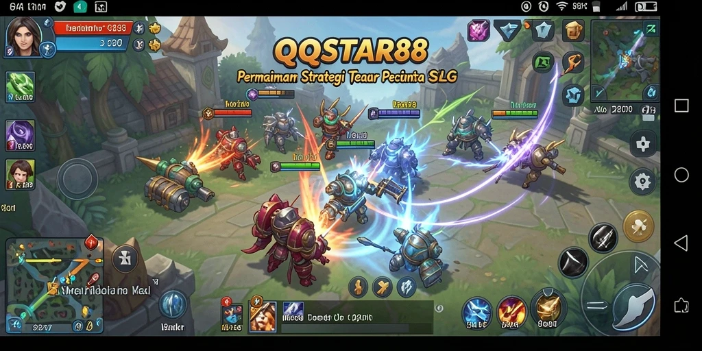 Tangkapan layar menampilkan aksi strategis dalam QQSTAR88.