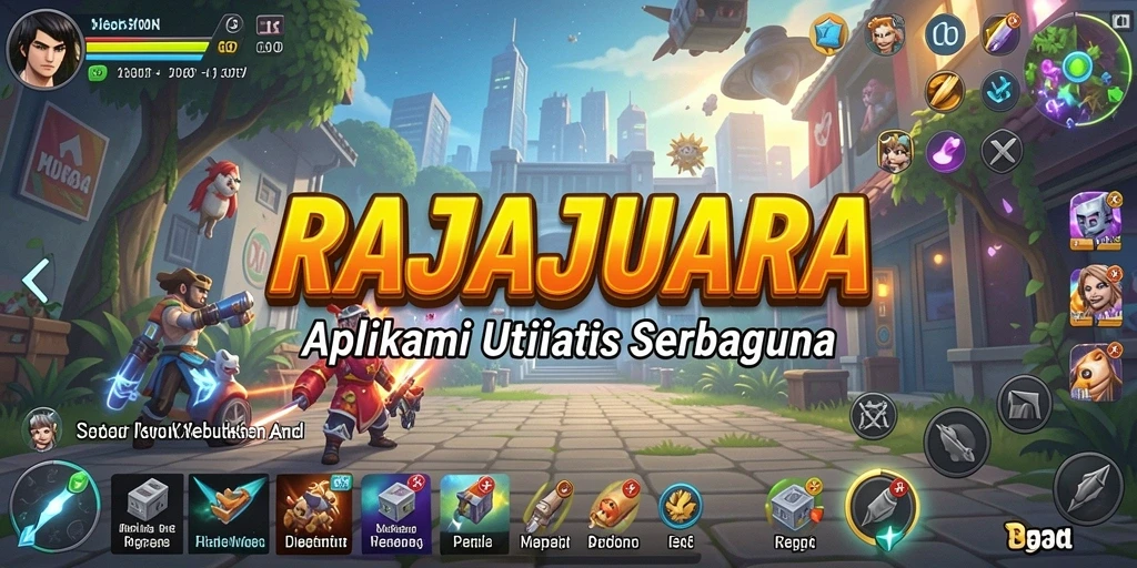 Tampilan antarmuka intuitif aplikasi RAJAJUARA untuk utilitas.