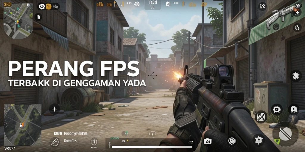 Tangkapan layar dari gameplay menegangkan SR877 dengan aksi tembak-menembak.