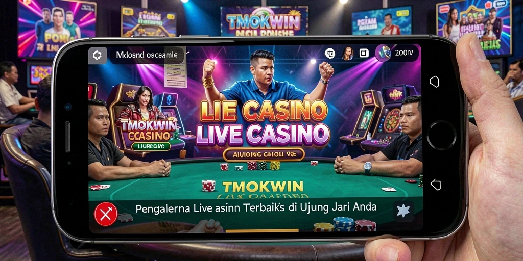 Tampilan gameplay Live Casino yang menarik dari TMOKWIN.