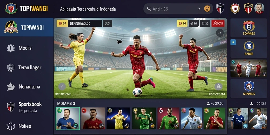 Tangkapan layar gameplay menunjukkan antarmuka pengguna TOPIWANGI yang menarik.